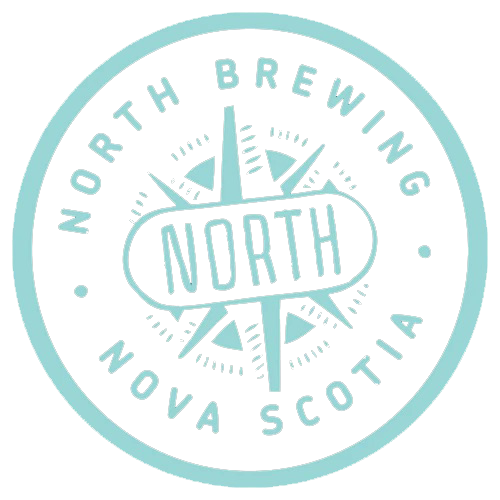 Circular logo for North Brewing, Nova Scotia